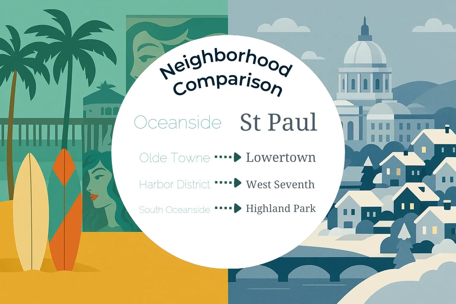 Oceanside vs St. Paul Neighborhood Comparison