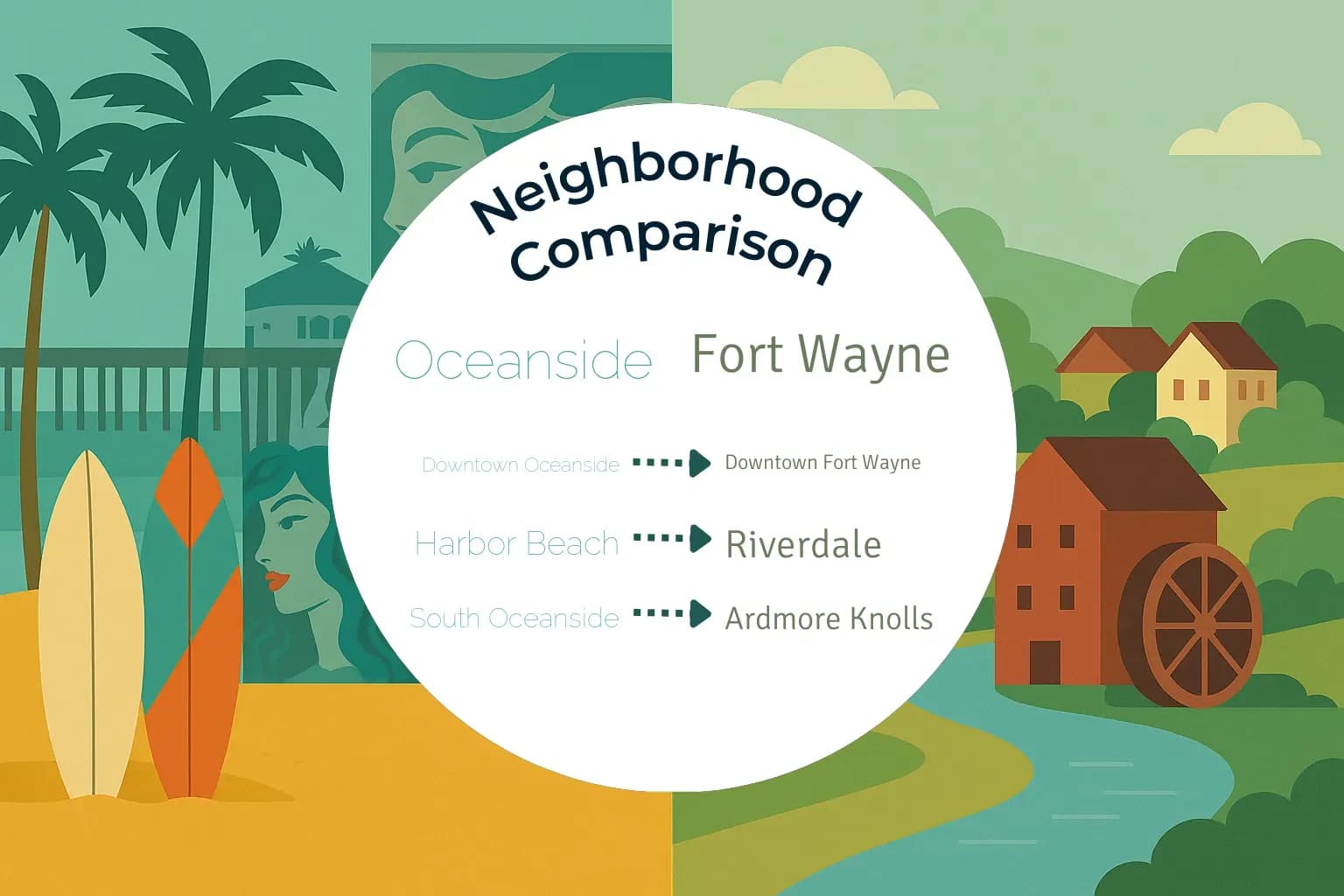Oceanside vs Fort Wayne Neighborhood Comparison