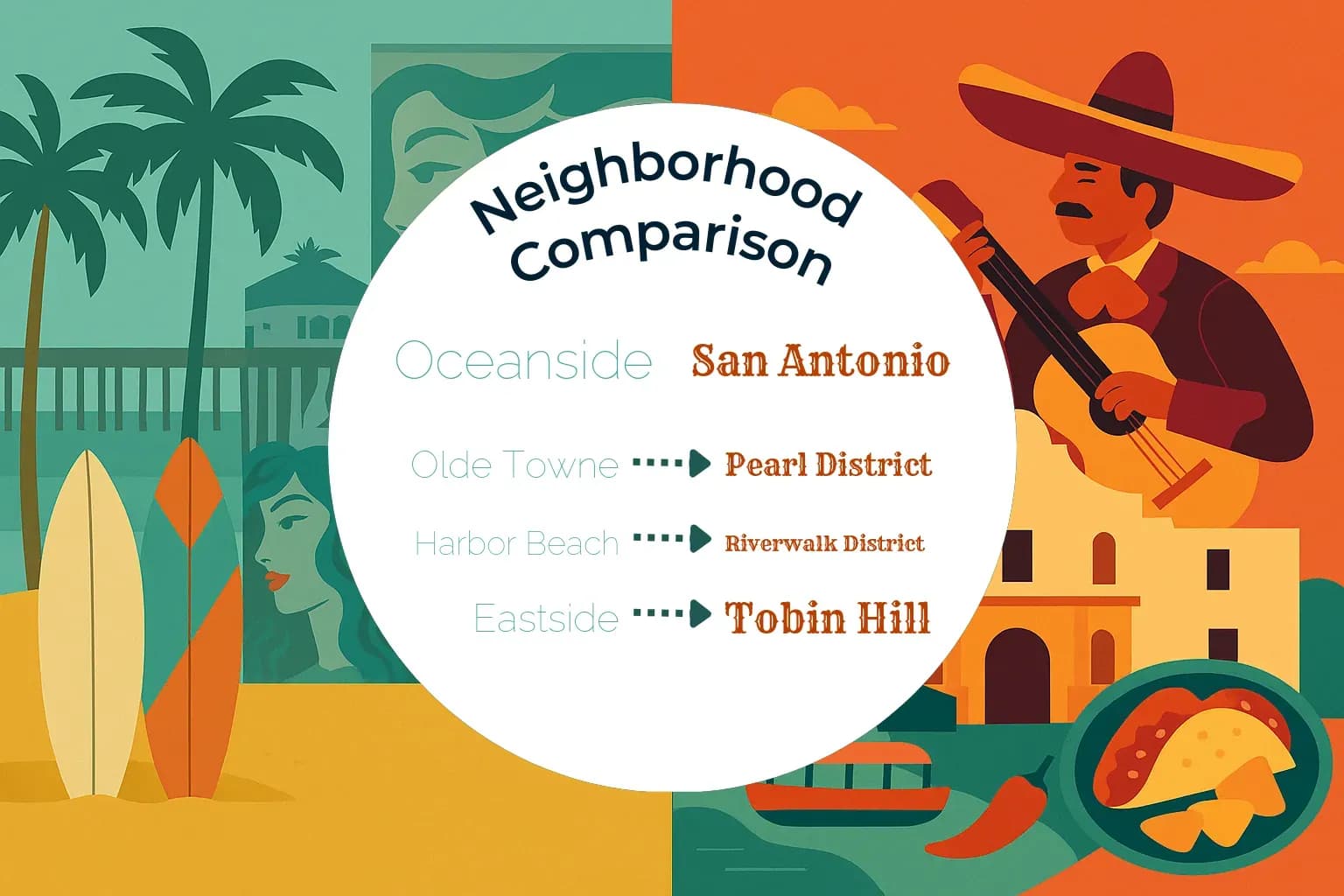 Oceanside vs San Antonio Neighborhood Comparison