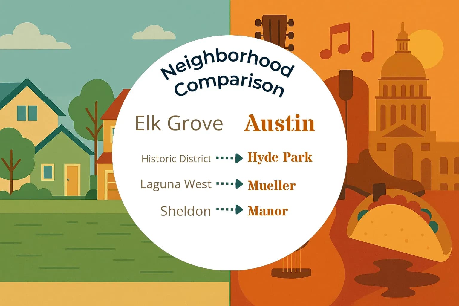 Elk Grove vs Austin Neighborhood Comparison