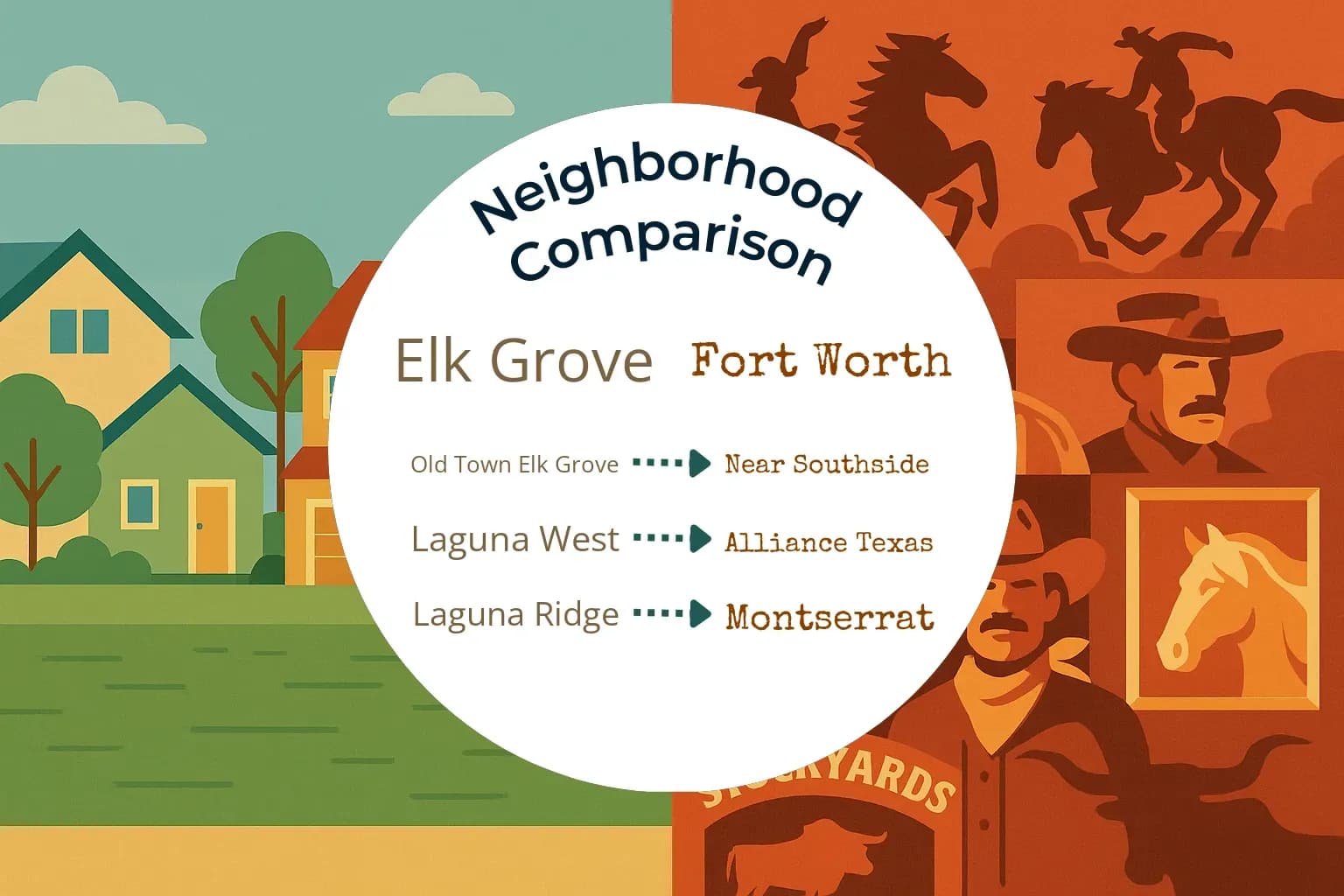 Elk Grove vs Fort Worth Neighborhood Comparison