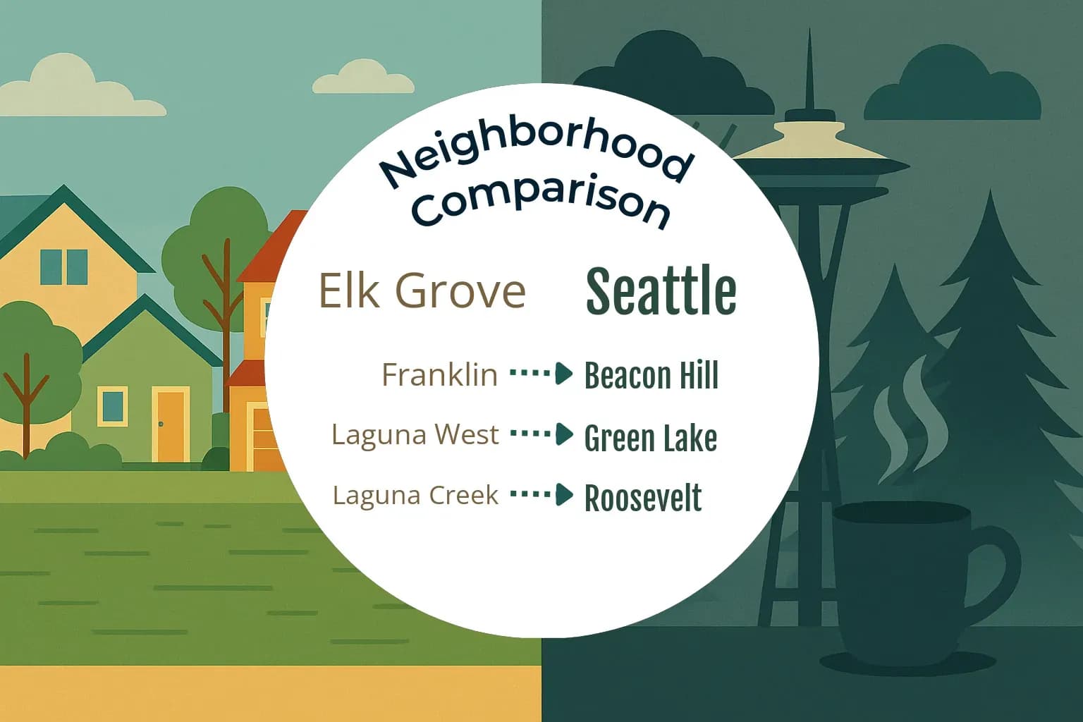 Elk Grove vs Seattle Neighborhood Comparison