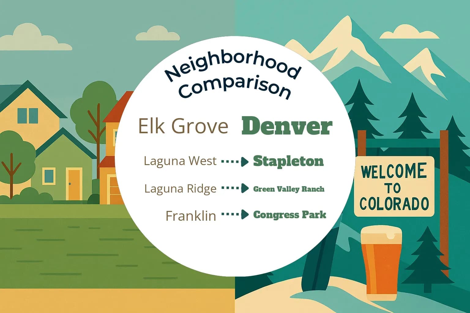 Elk Grove vs Denver Neighborhood Comparison