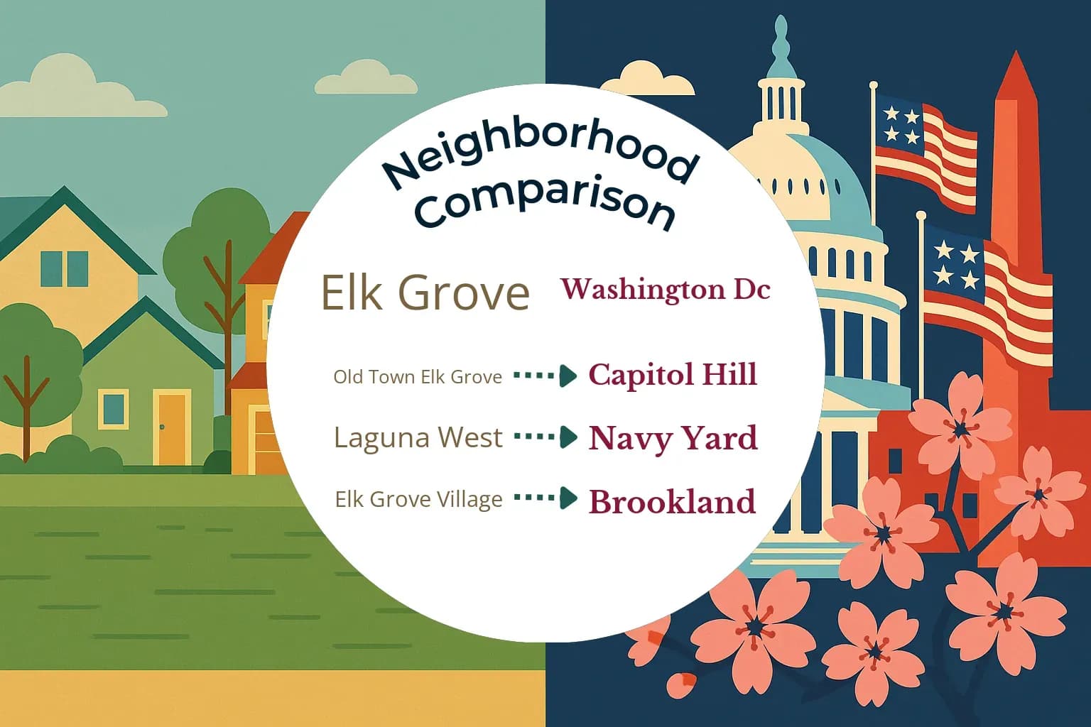 Elk Grove vs Washington DC Neighborhood Comparison