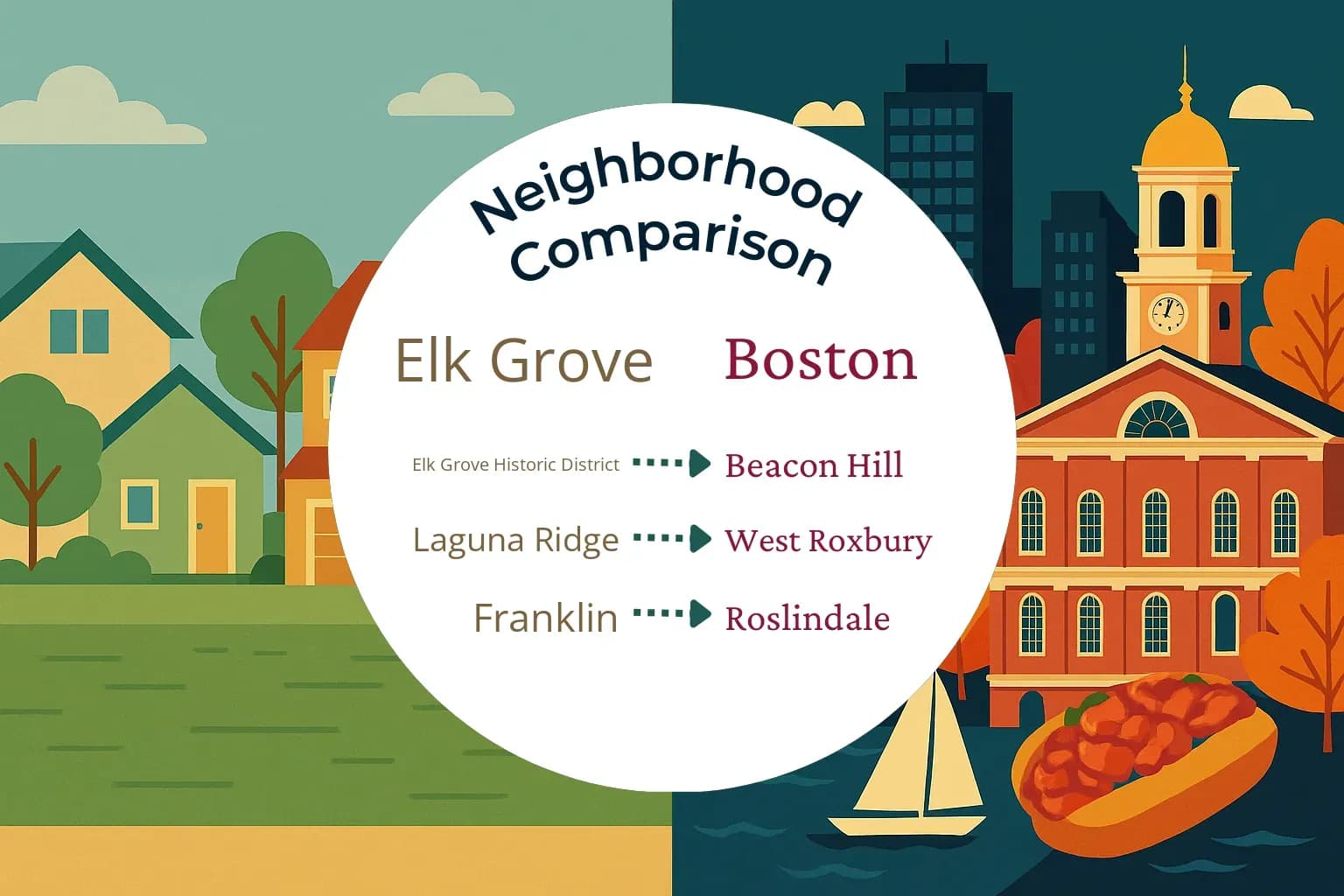 Elk Grove vs Boston Neighborhood Comparison