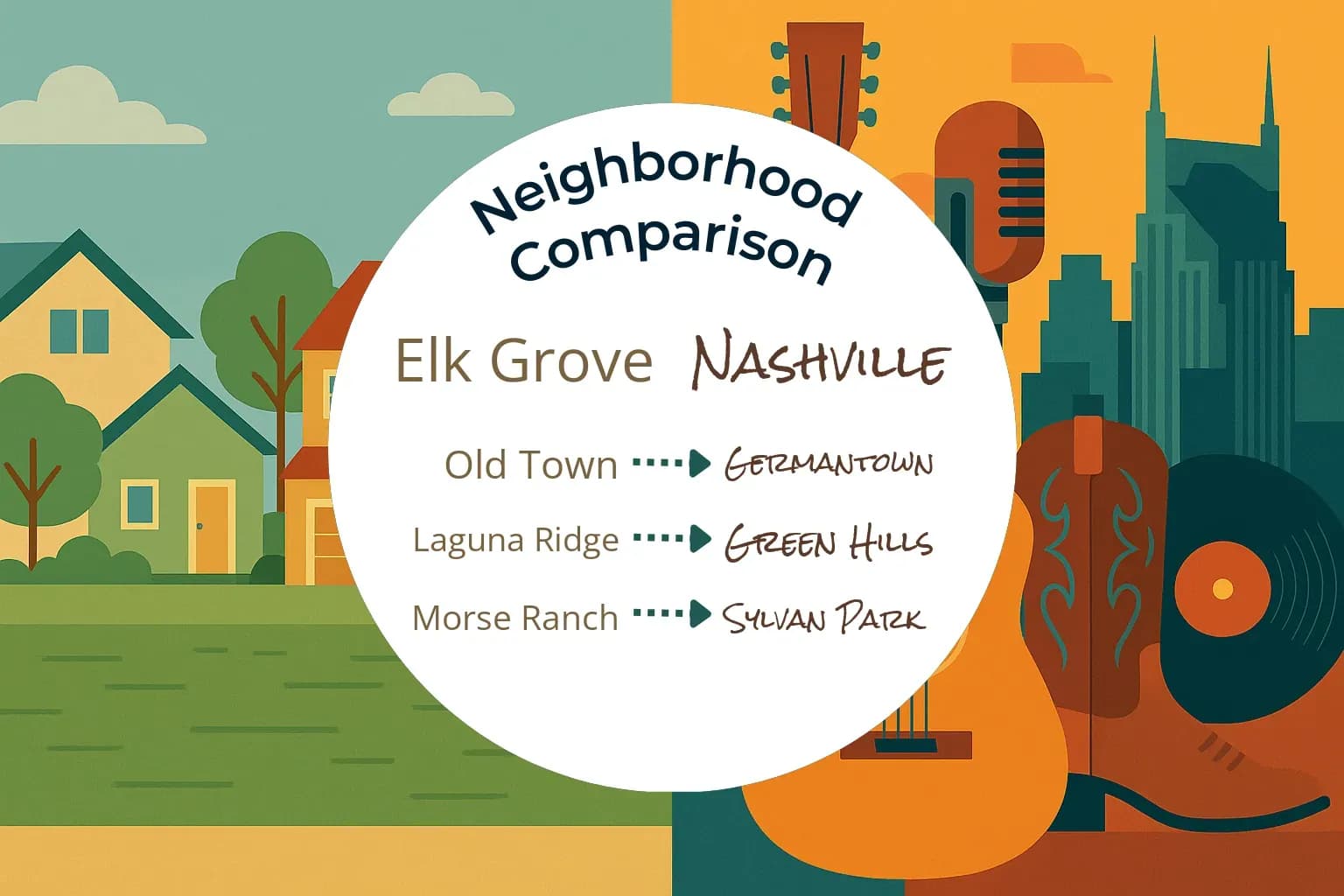 Elk Grove vs Nashville Neighborhood Comparison