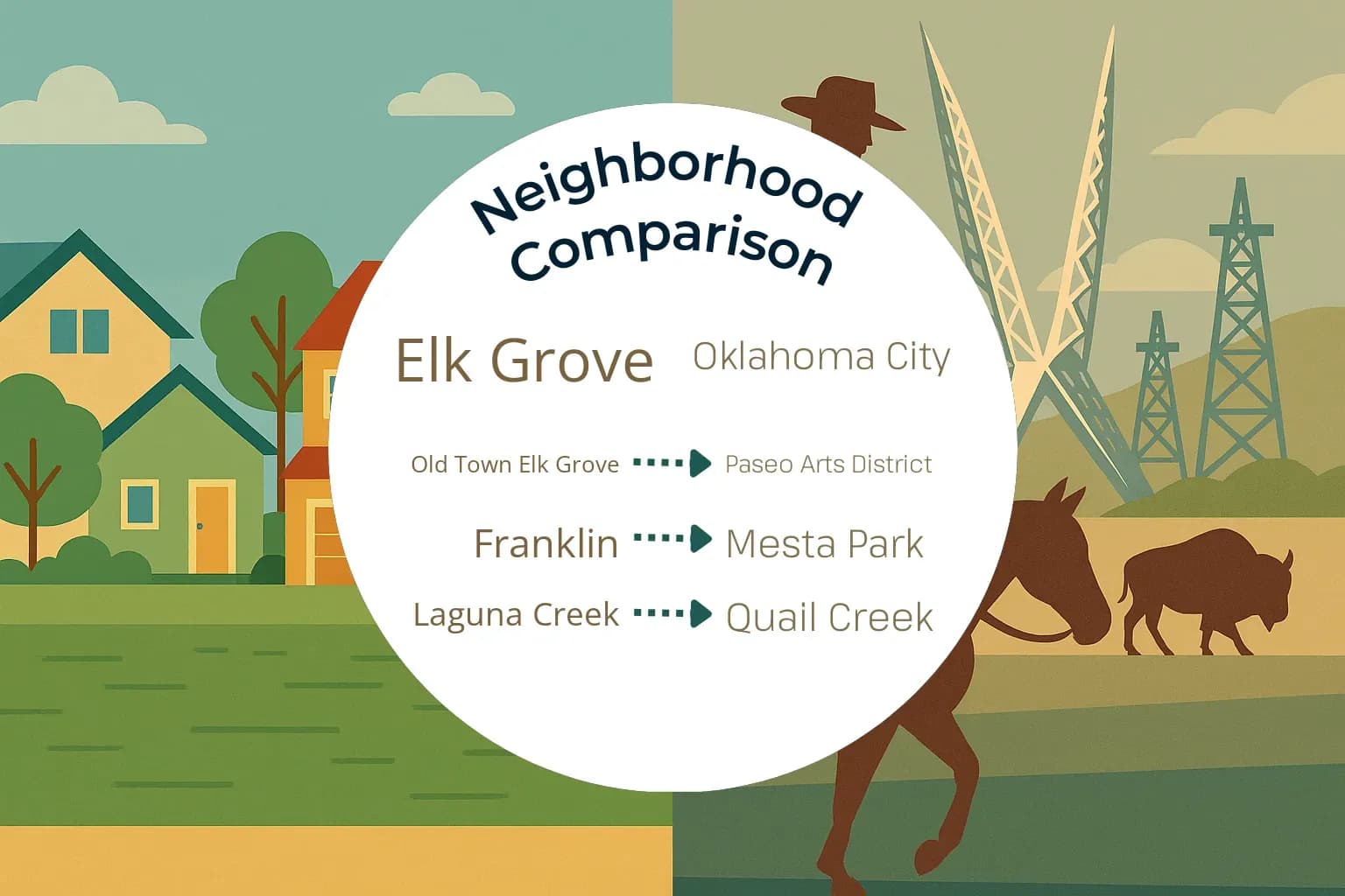 Elk Grove vs Oklahoma City Neighborhood Comparison
