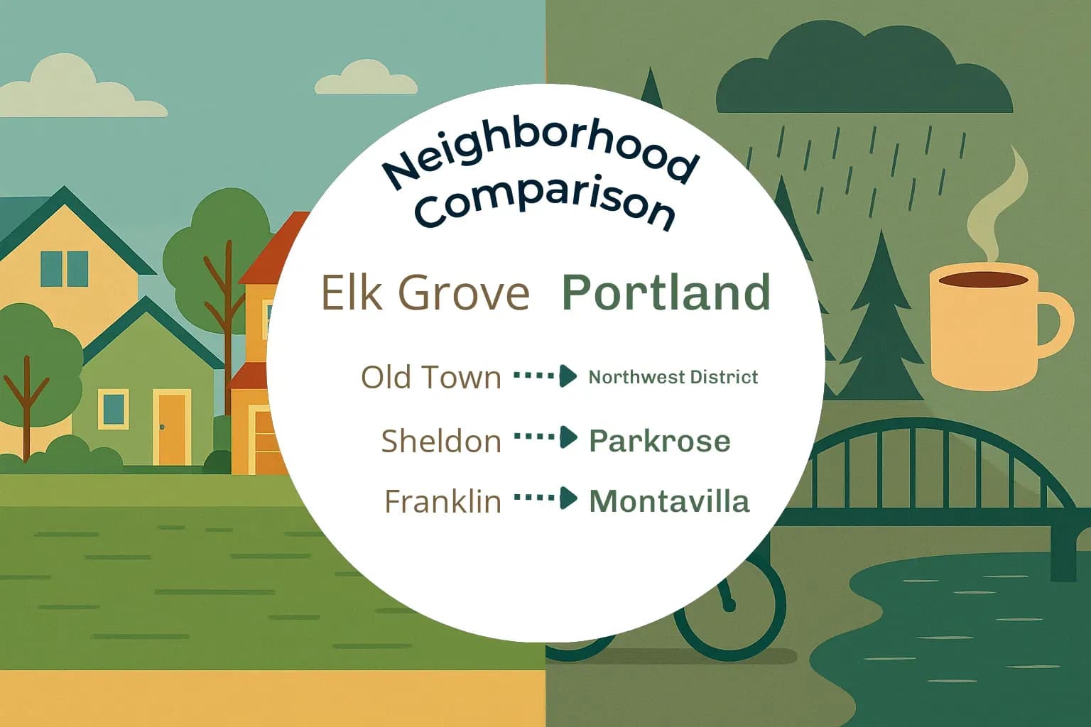 Elk Grove vs Portland Neighborhood Comparison