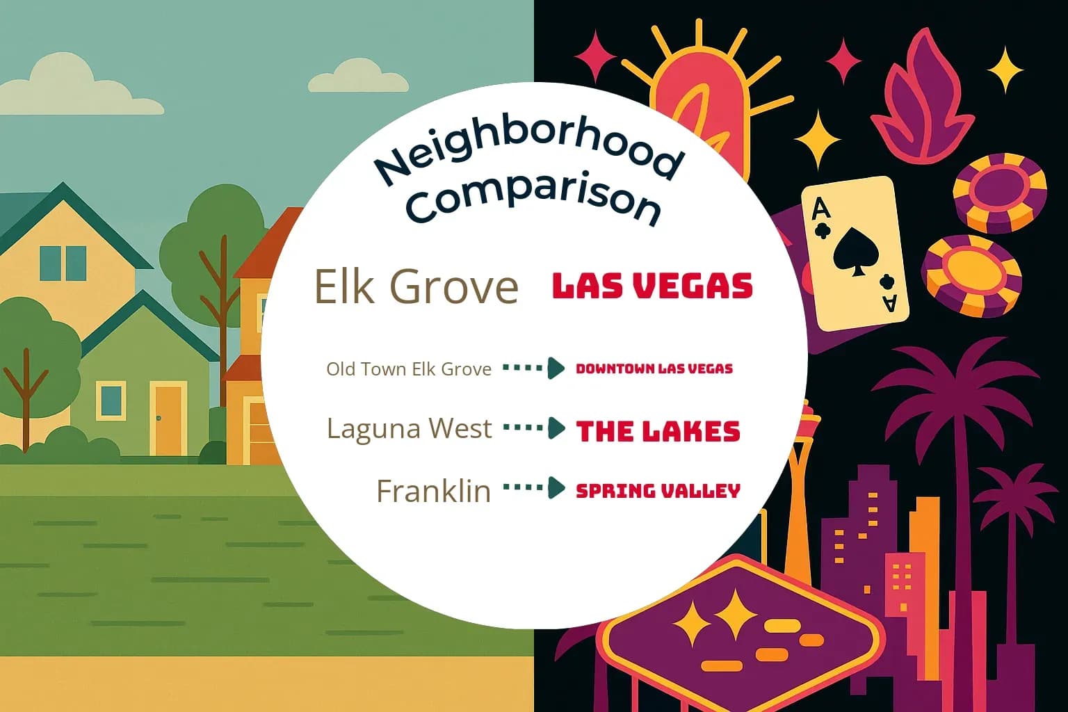 Elk Grove vs Las Vegas Neighborhood Comparison