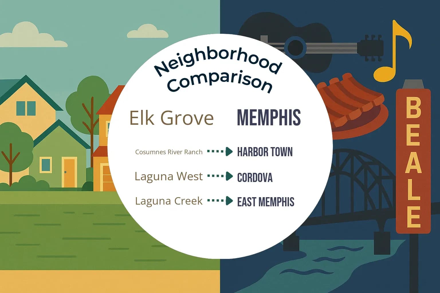 Elk Grove vs Memphis Neighborhood Comparison