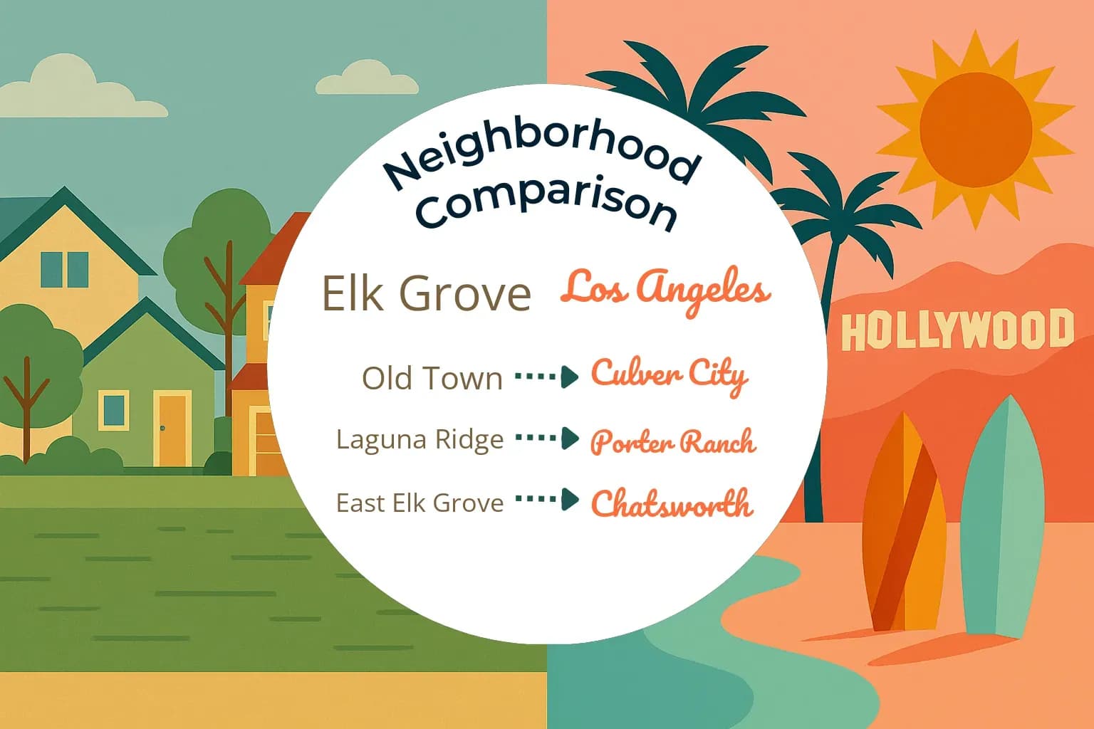 Elk Grove vs Los Angeles Neighborhood Comparison