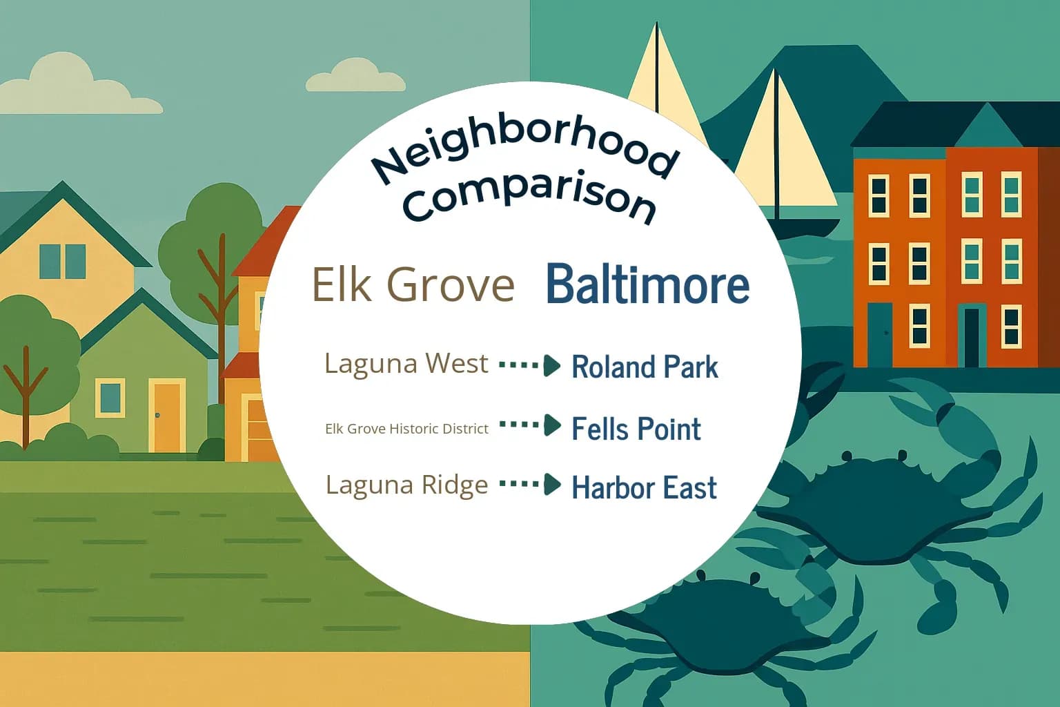Elk Grove vs Baltimore Neighborhood Comparison
