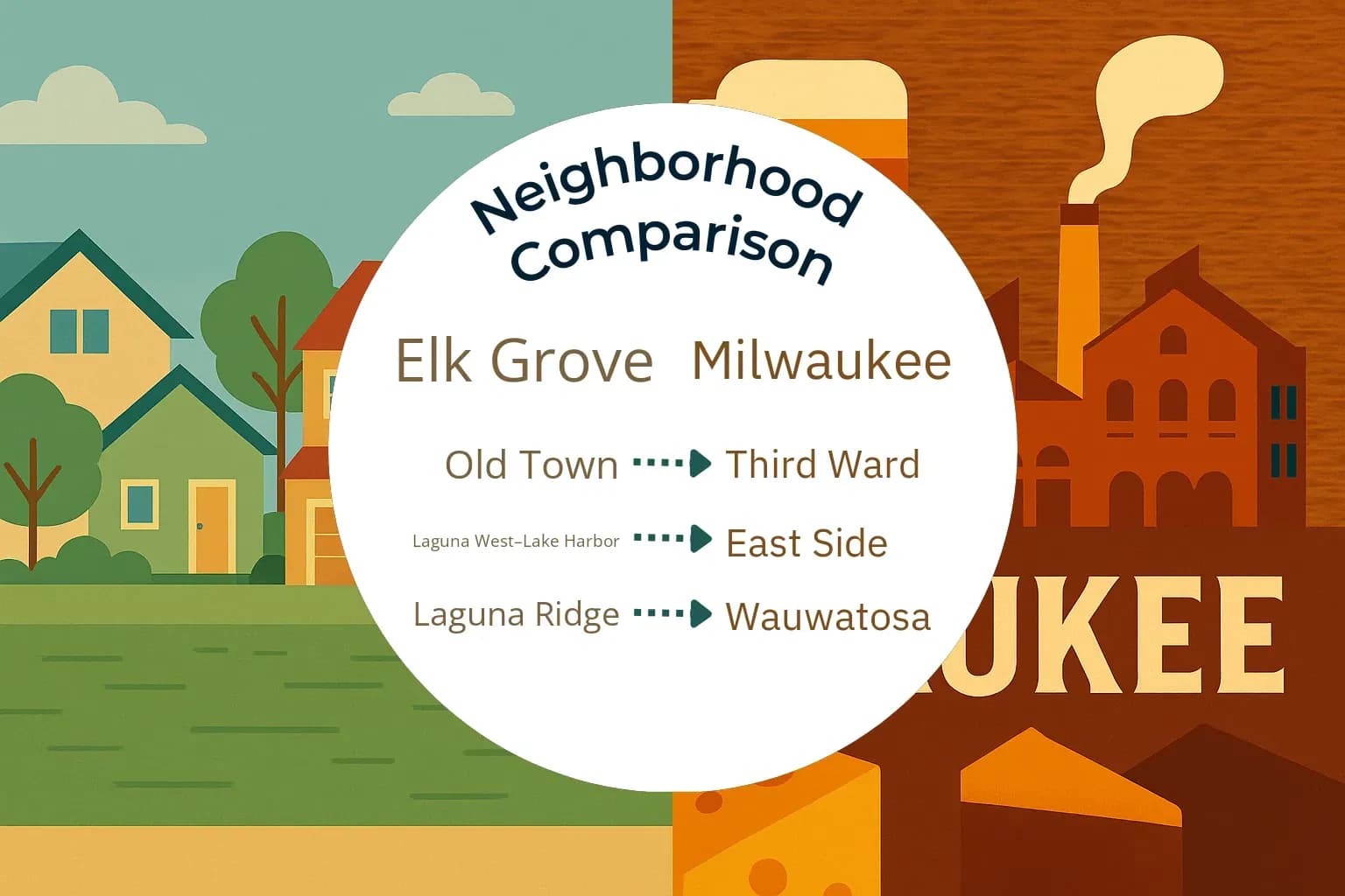 Elk Grove vs Milwaukee Neighborhood Comparison