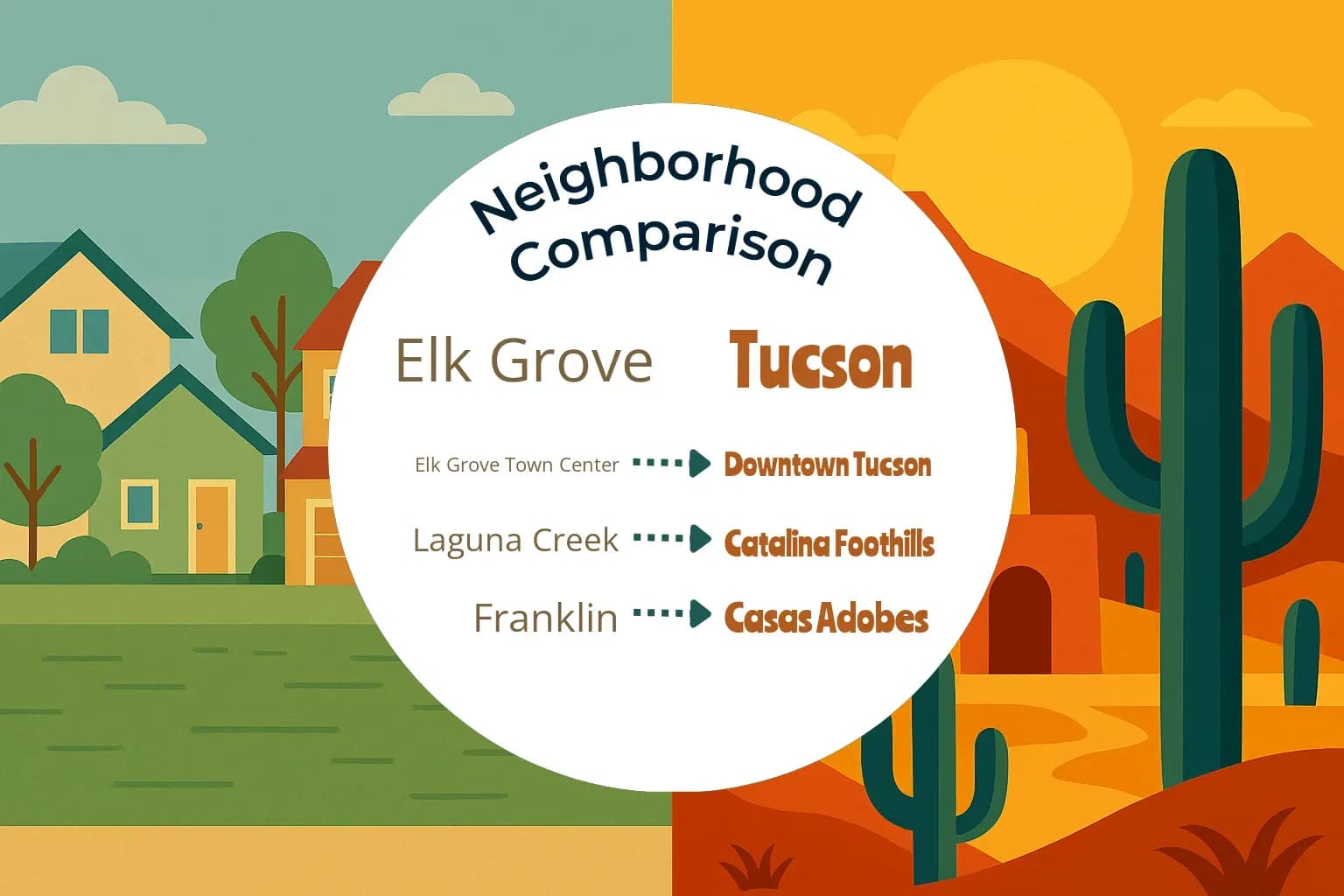 Elk Grove vs Tucson Neighborhood Comparison