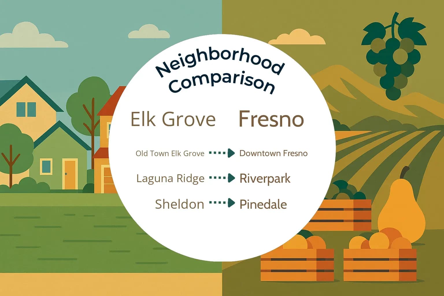 Elk Grove vs Fresno Neighborhood Comparison