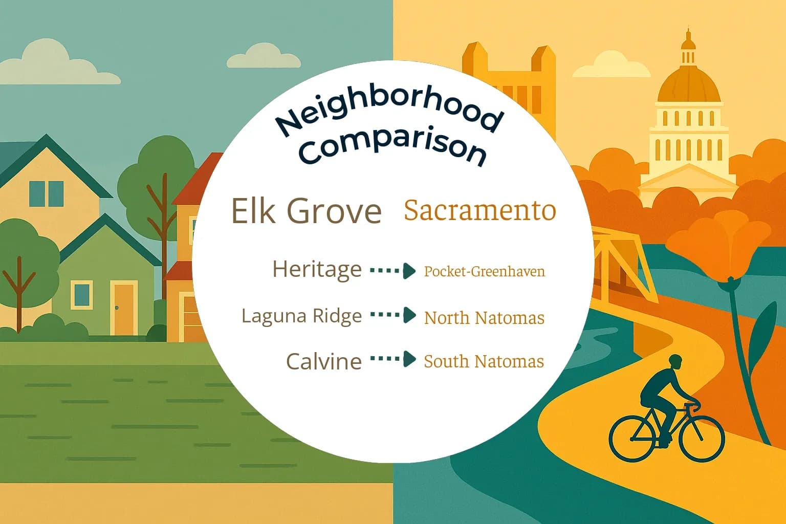Elk Grove vs Sacramento Neighborhood Comparison