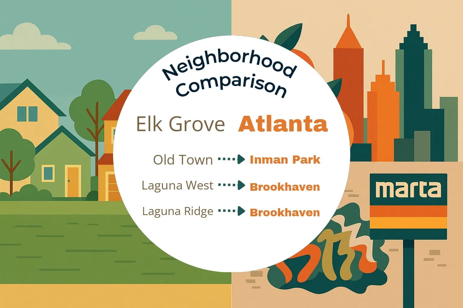 Elk Grove vs Atlanta Neighborhood Comparison