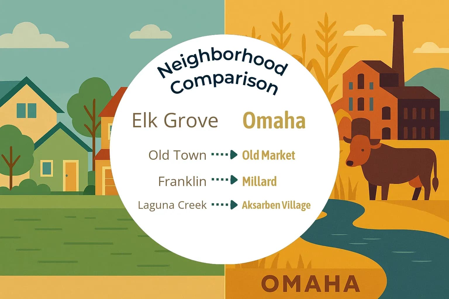 Elk Grove vs Omaha Neighborhood Comparison