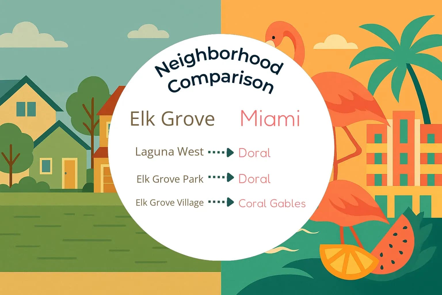 Elk Grove vs Miami Neighborhood Comparison