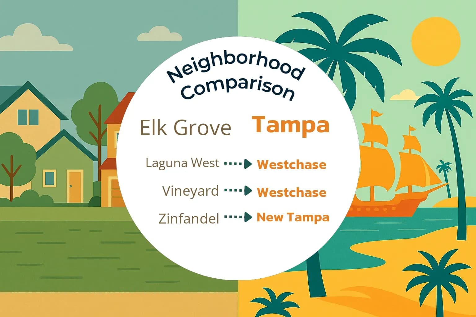 Elk Grove vs Tampa Neighborhood Comparison