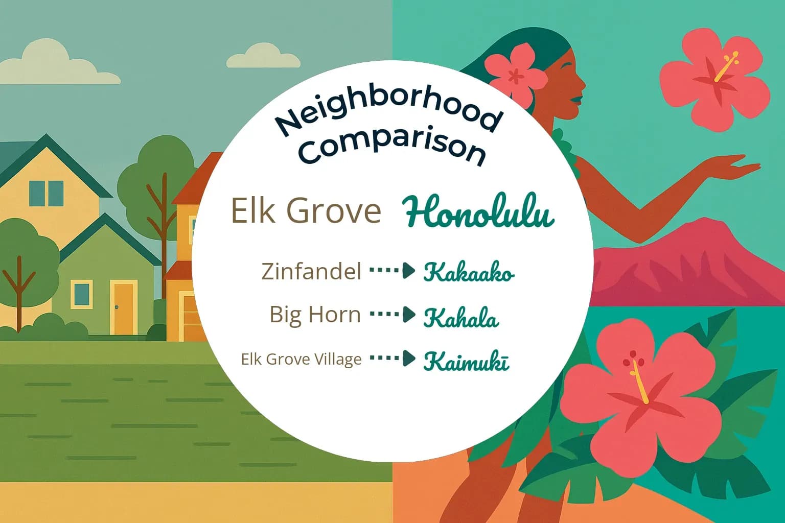 Elk Grove vs Honolulu Neighborhood Comparison