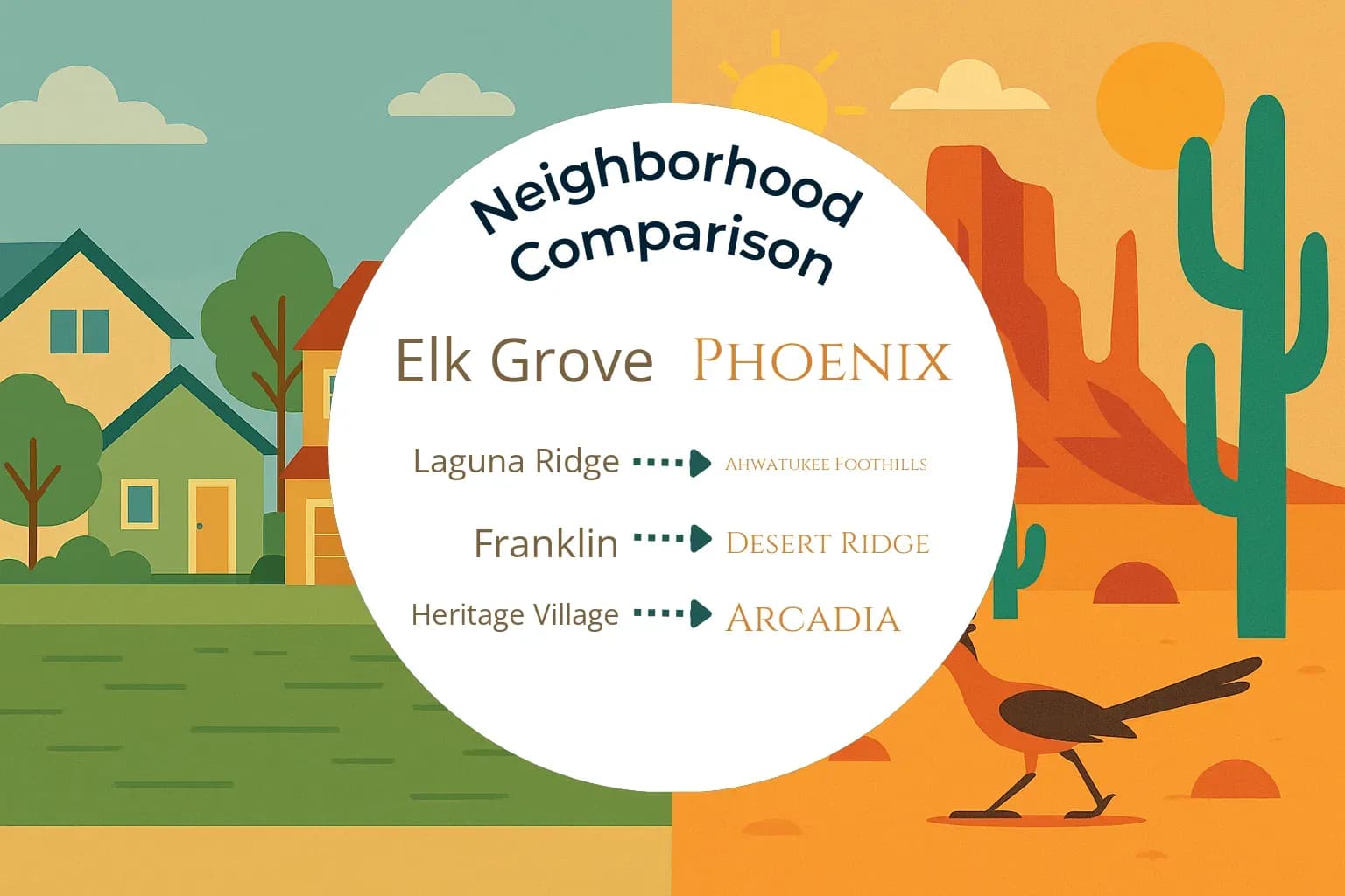 Elk Grove vs Phoenix Neighborhood Comparison