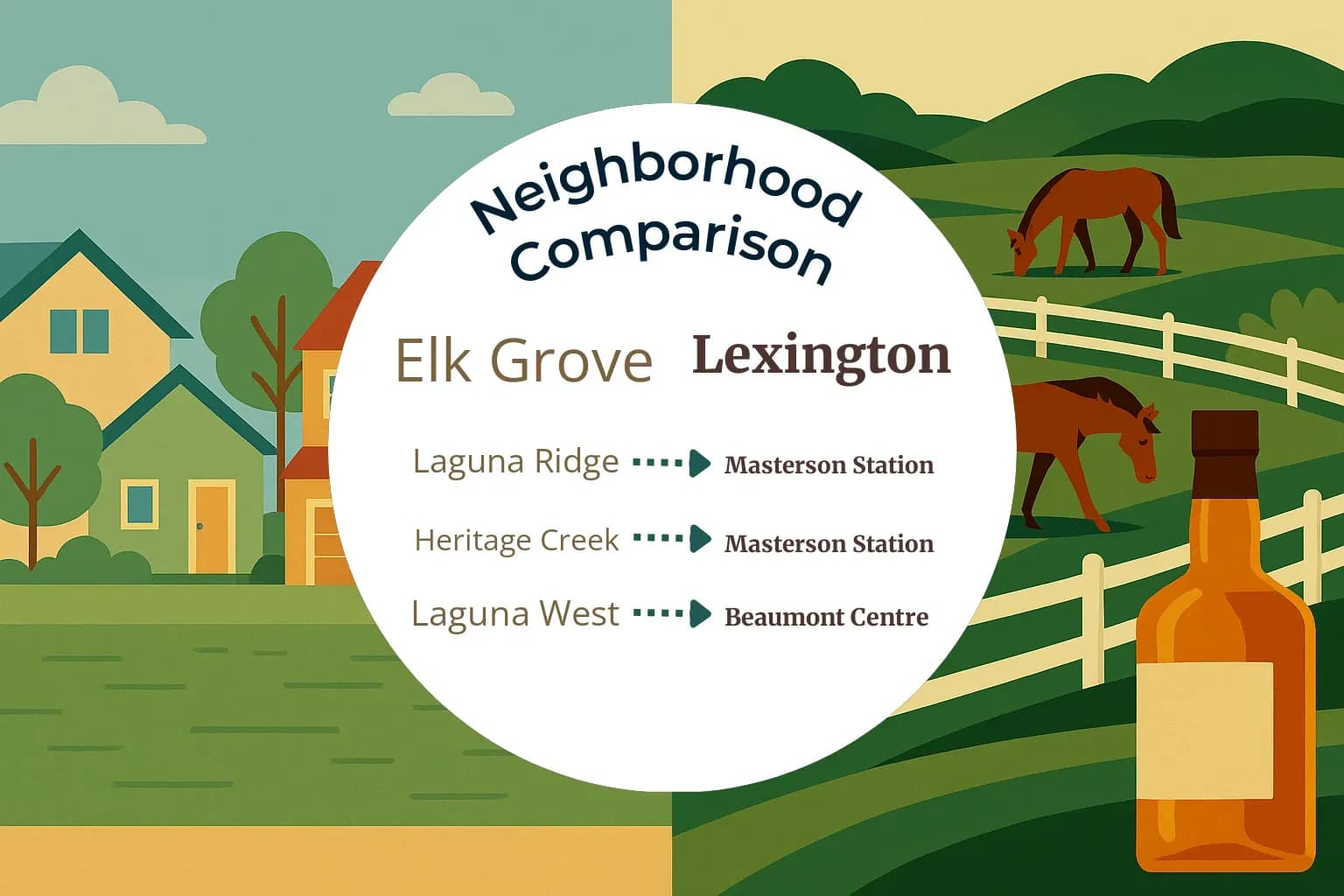 Elk Grove vs Lexington Neighborhood Comparison