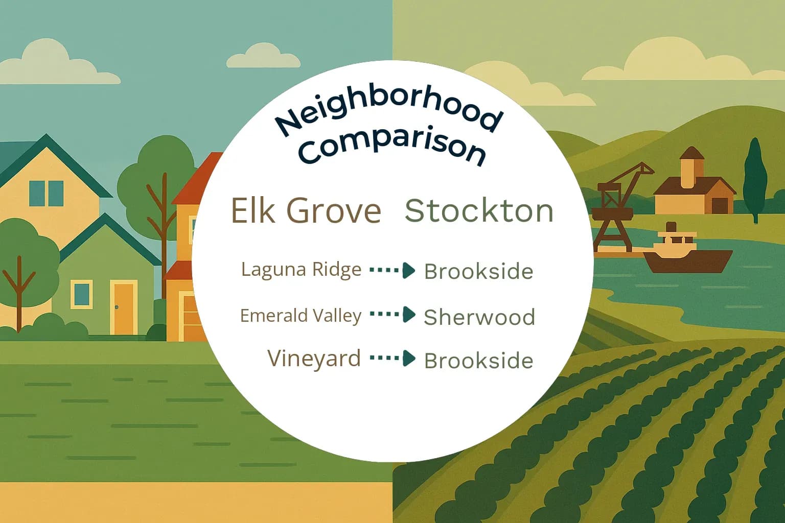 Elk Grove vs Stockton Neighborhood Comparison