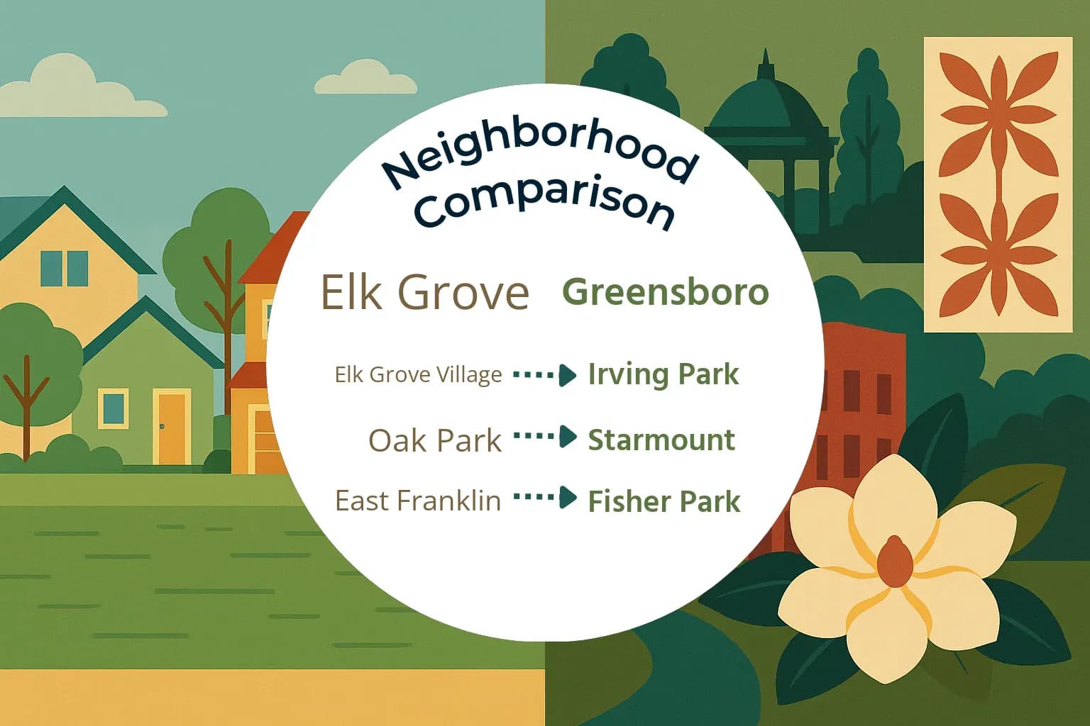 Elk Grove vs Greensboro Neighborhood Comparison
