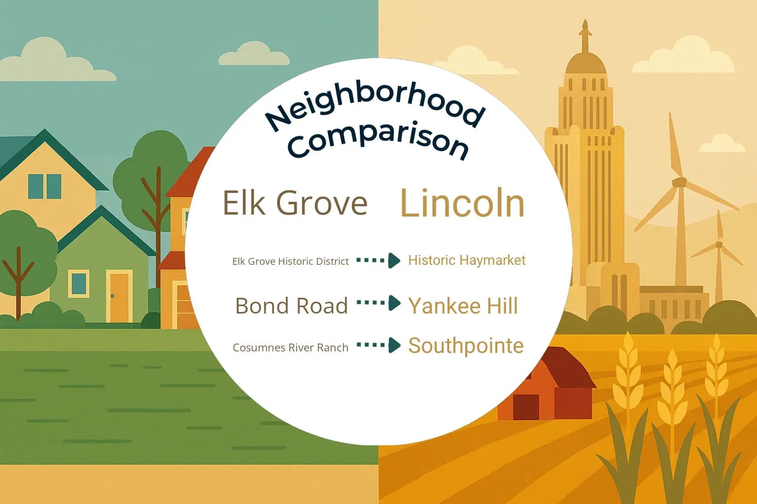 Elk Grove vs Lincoln Neighborhood Comparison
