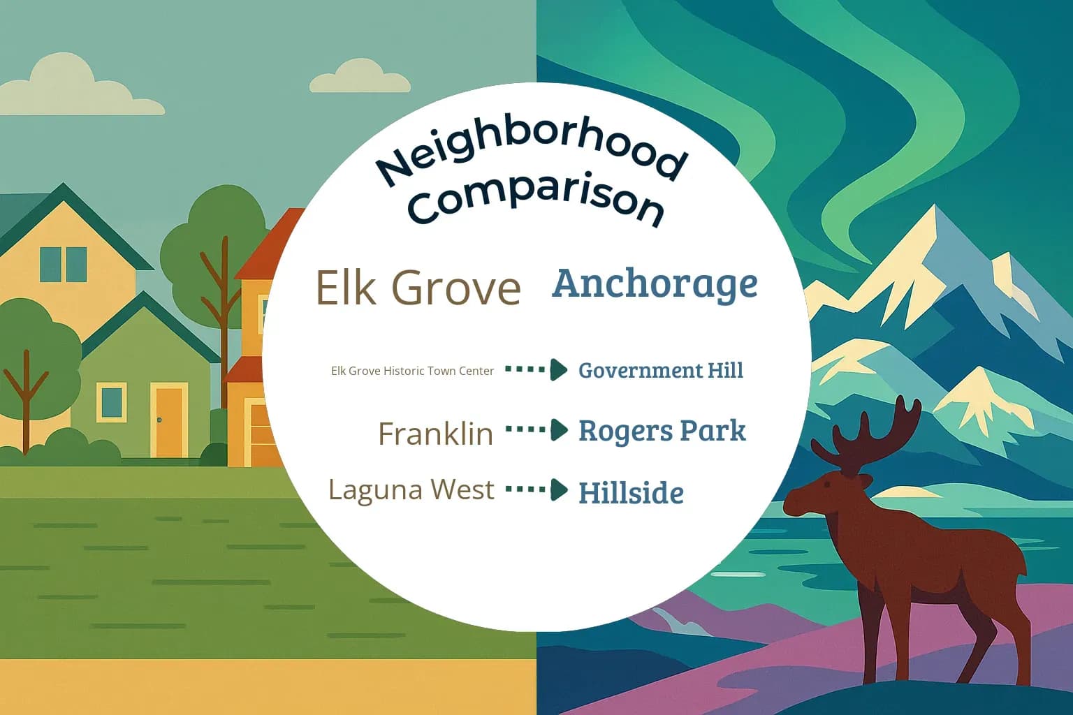 Elk Grove vs Anchorage Neighborhood Comparison