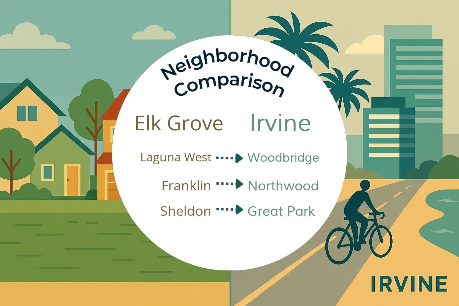 Elk Grove vs Irvine Neighborhood Comparison