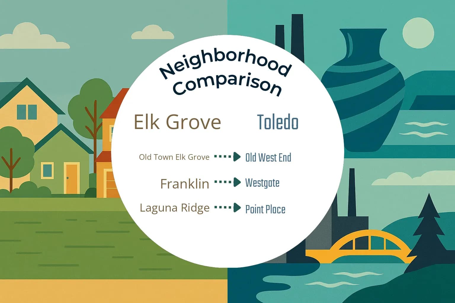 Elk Grove vs Toledo Neighborhood Comparison