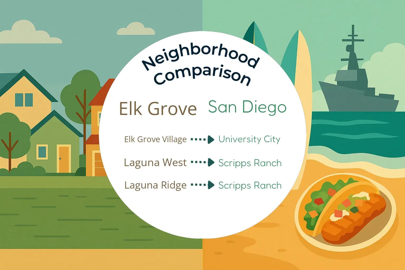 Elk Grove vs San Diego Neighborhood Comparison
