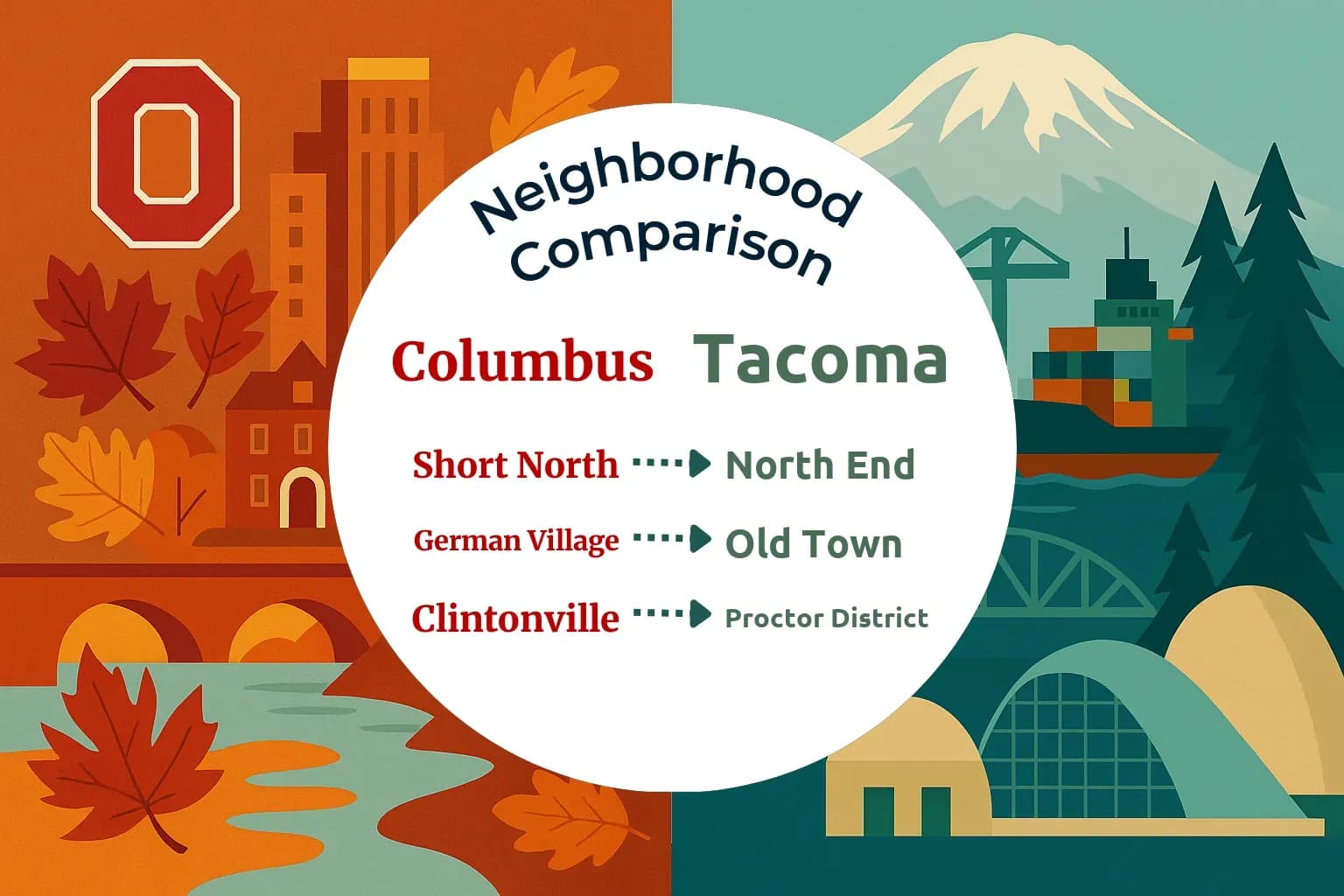 Columbus vs Tacoma Neighborhood Comparison