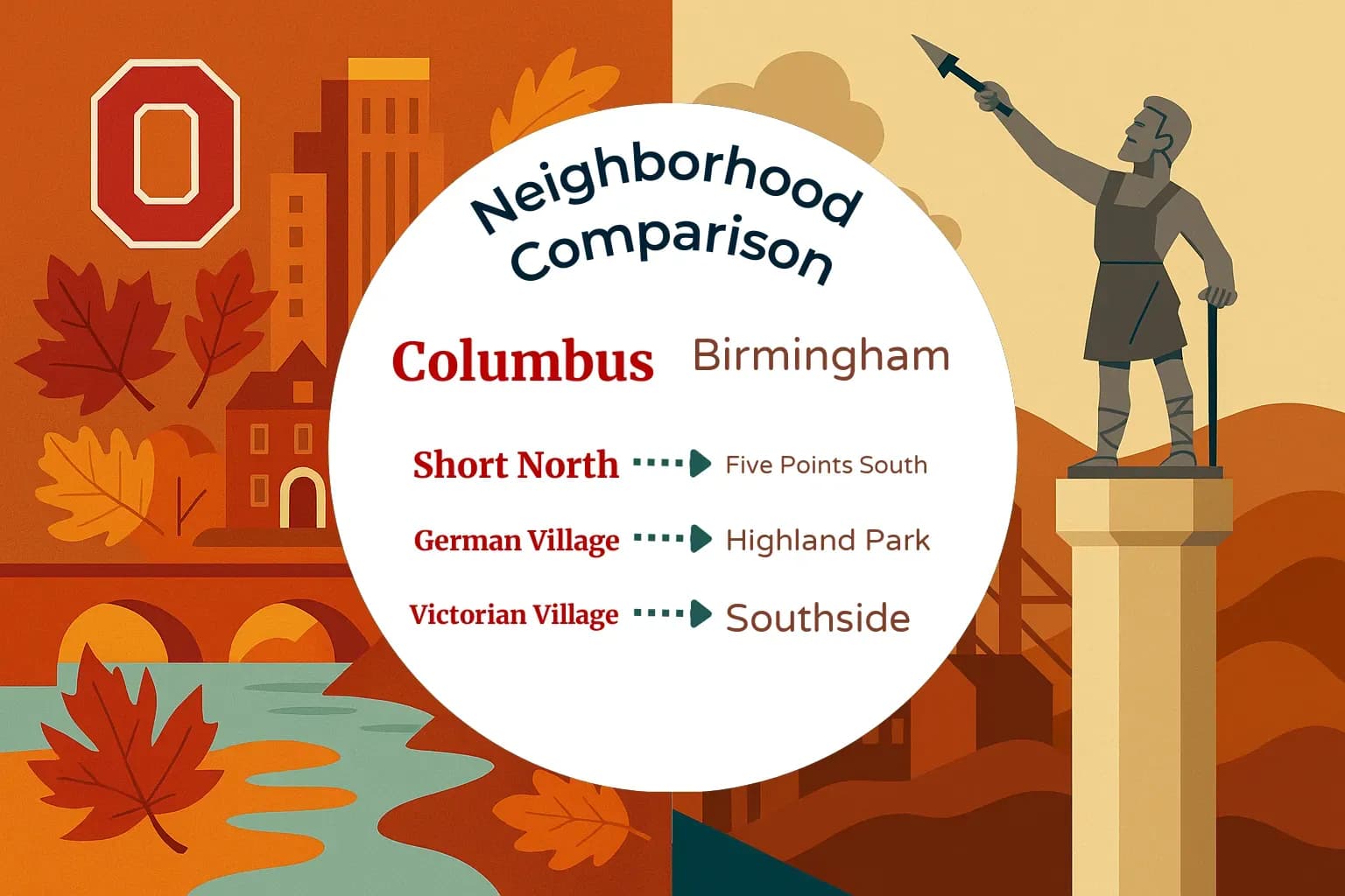 Columbus vs Birmingham Neighborhood Comparison