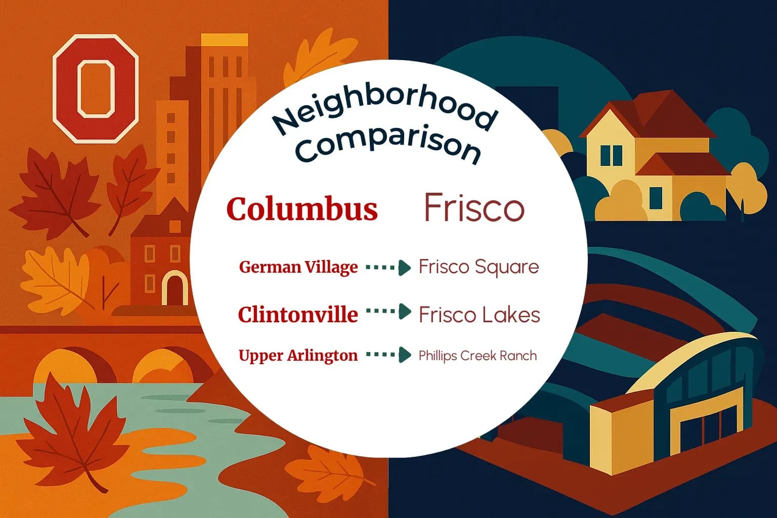 Columbus vs Frisco Neighborhood Comparison