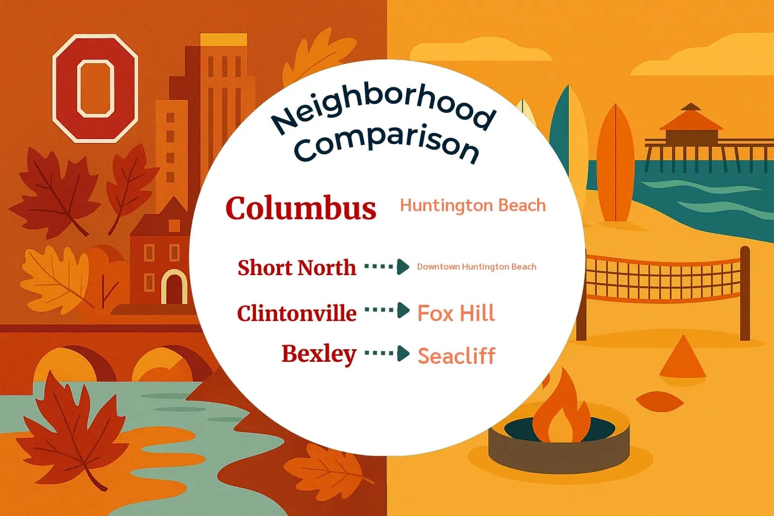 Columbus vs Huntington Beach Neighborhood Comparison