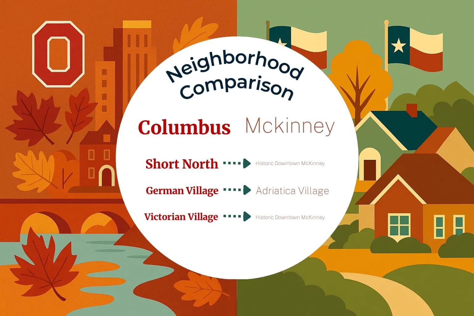 Columbus vs Mckinney Neighborhood Comparison