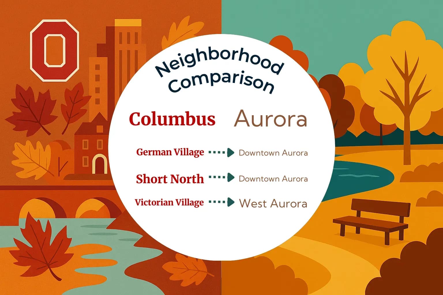 Columbus vs Aurora Neighborhood Comparison