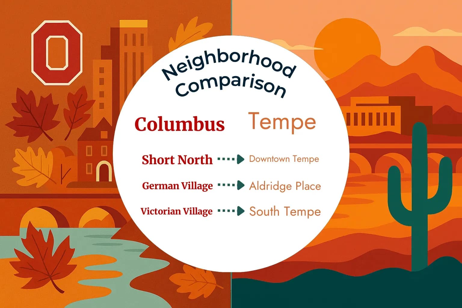 Columbus vs Tempe Neighborhood Comparison