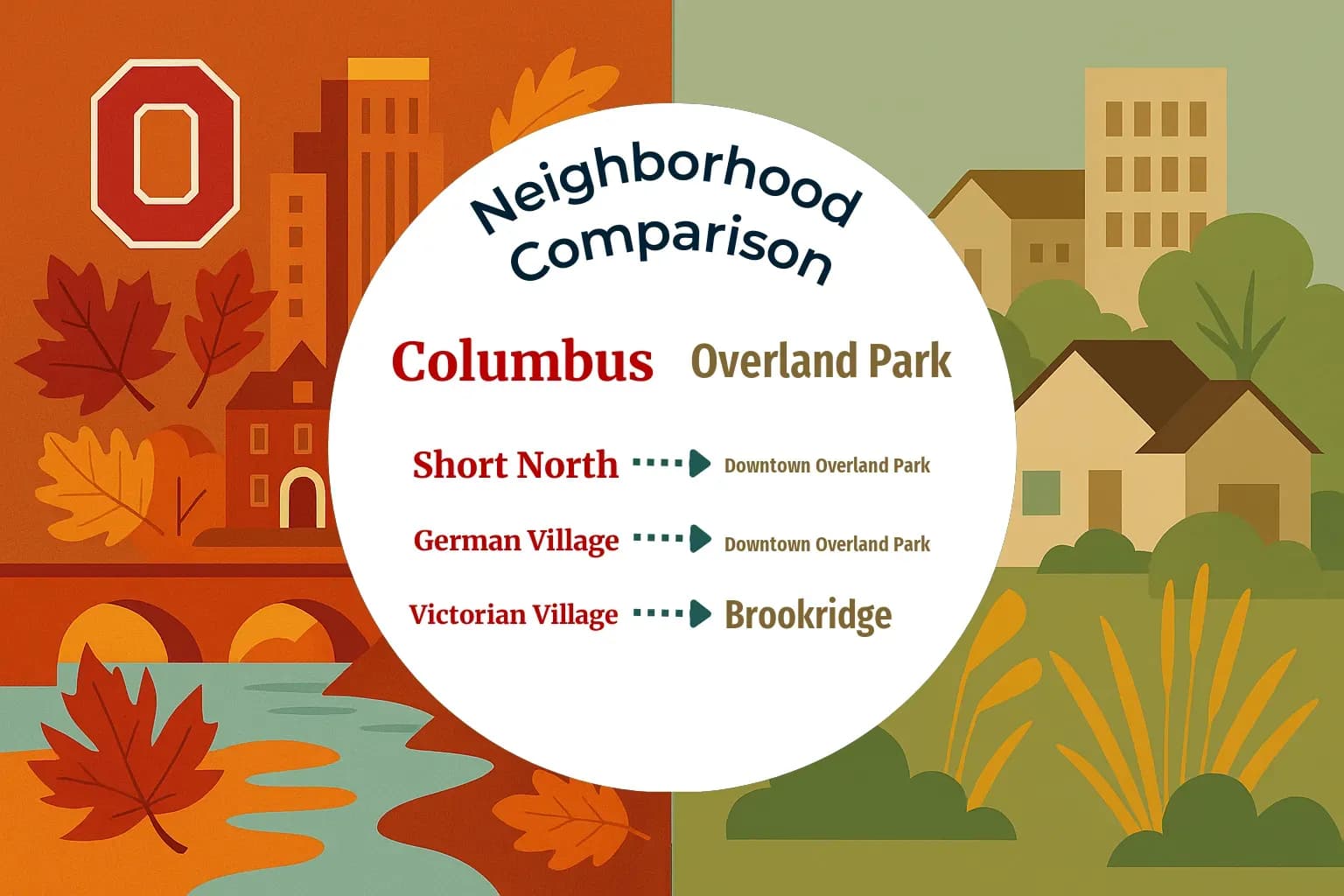 Columbus vs Overland Park Neighborhood Comparison