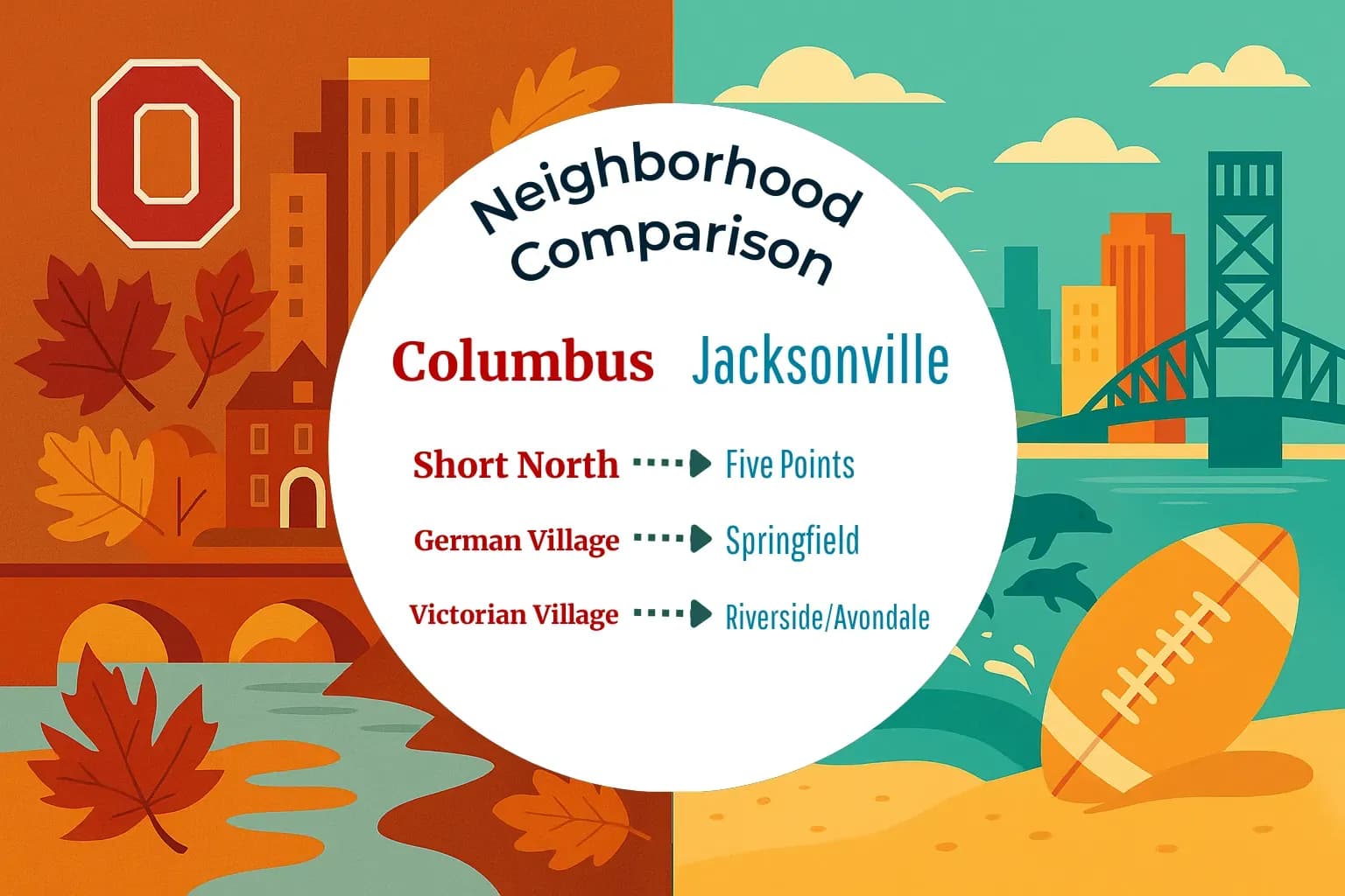 Columbus vs Jacksonville Neighborhood Comparison
