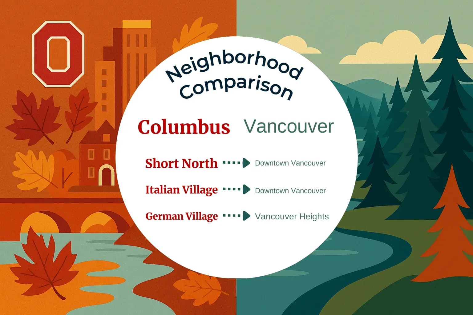 Columbus vs Vancouver Neighborhood Comparison