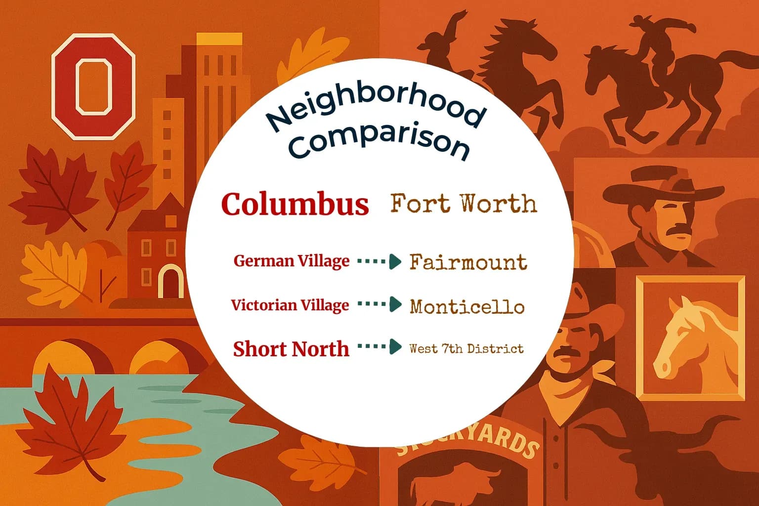 Columbus vs Fort Worth Neighborhood Comparison