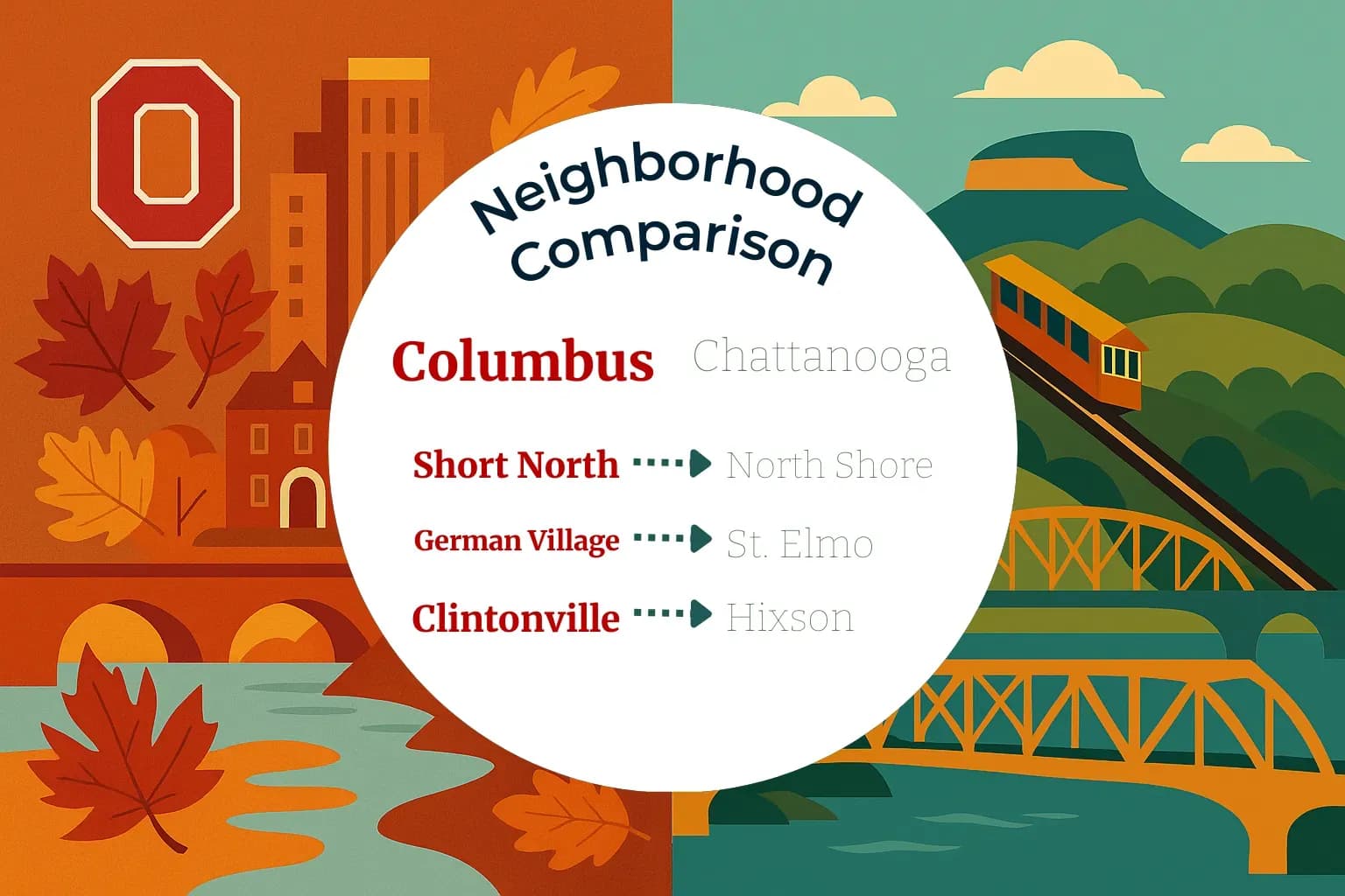 Columbus vs Chattanooga Neighborhood Comparison