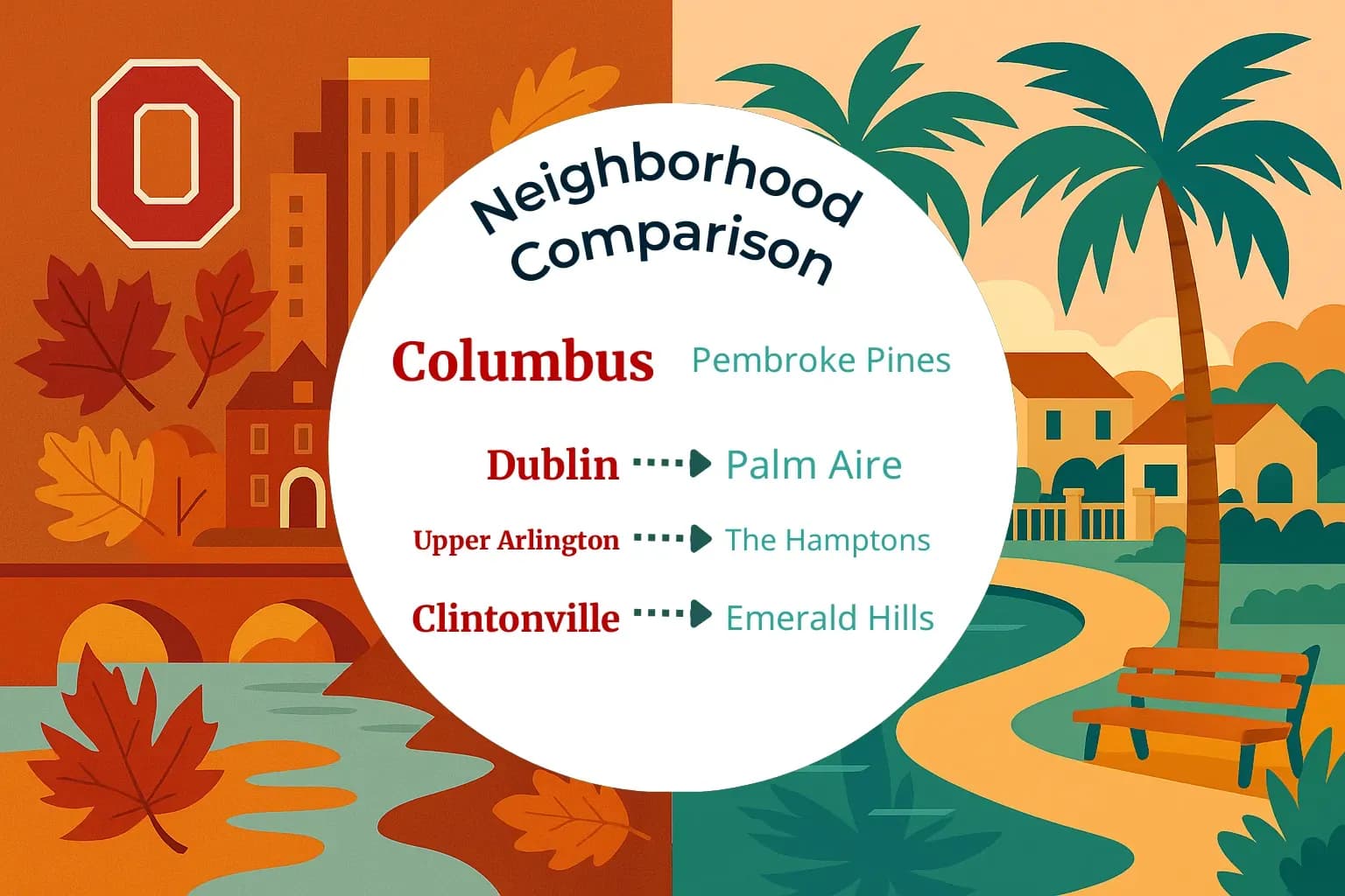 Columbus vs Pembroke Pines Neighborhood Comparison