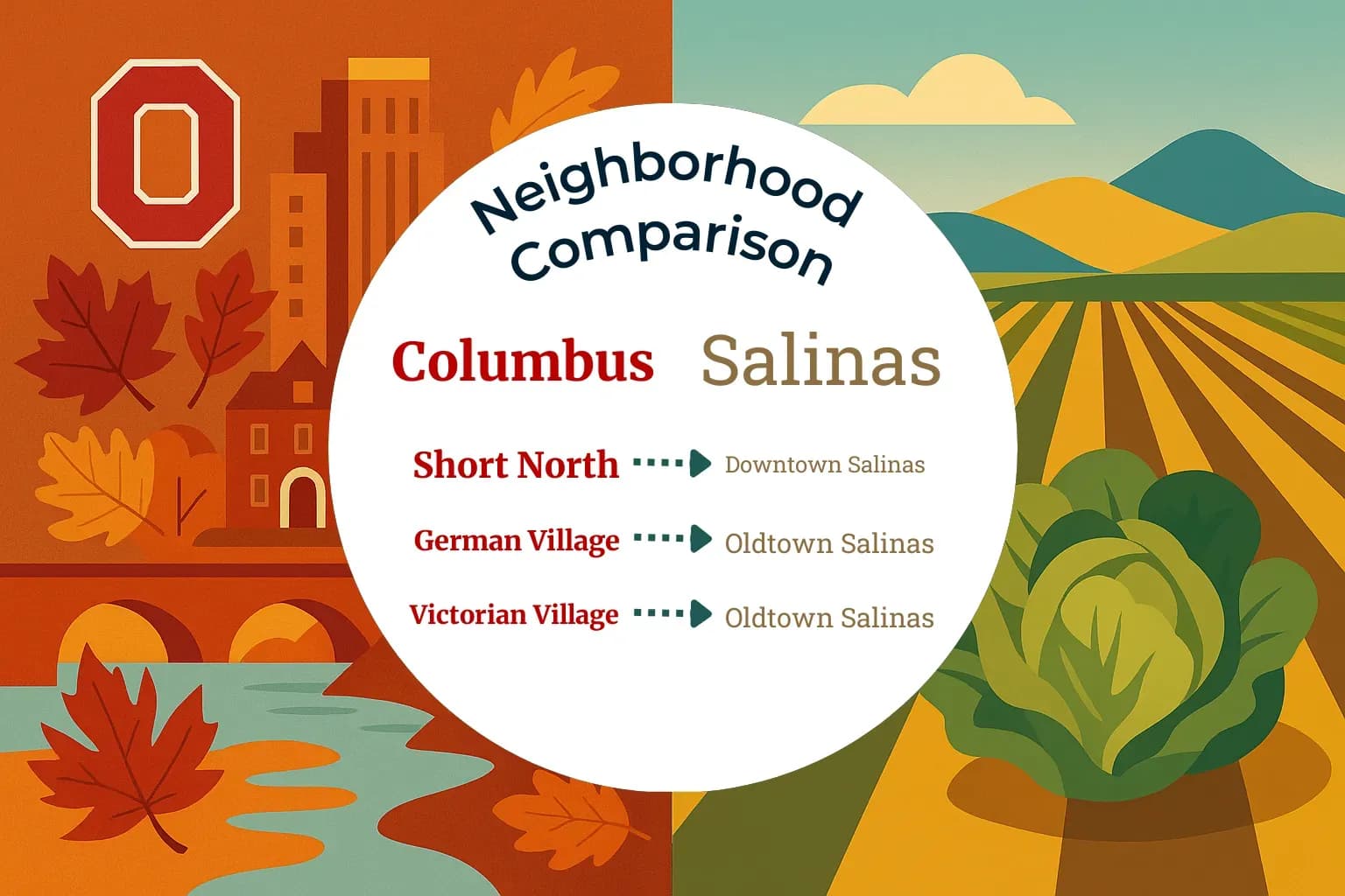 Columbus vs Salinas Neighborhood Comparison
