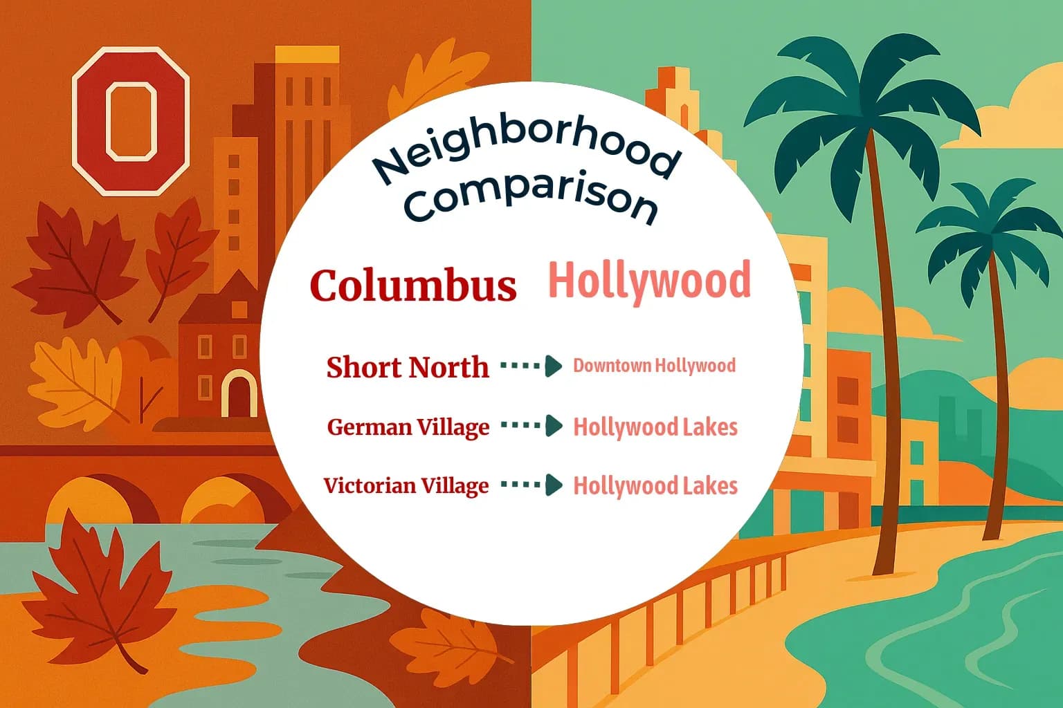 Columbus vs Hollywood Neighborhood Comparison
