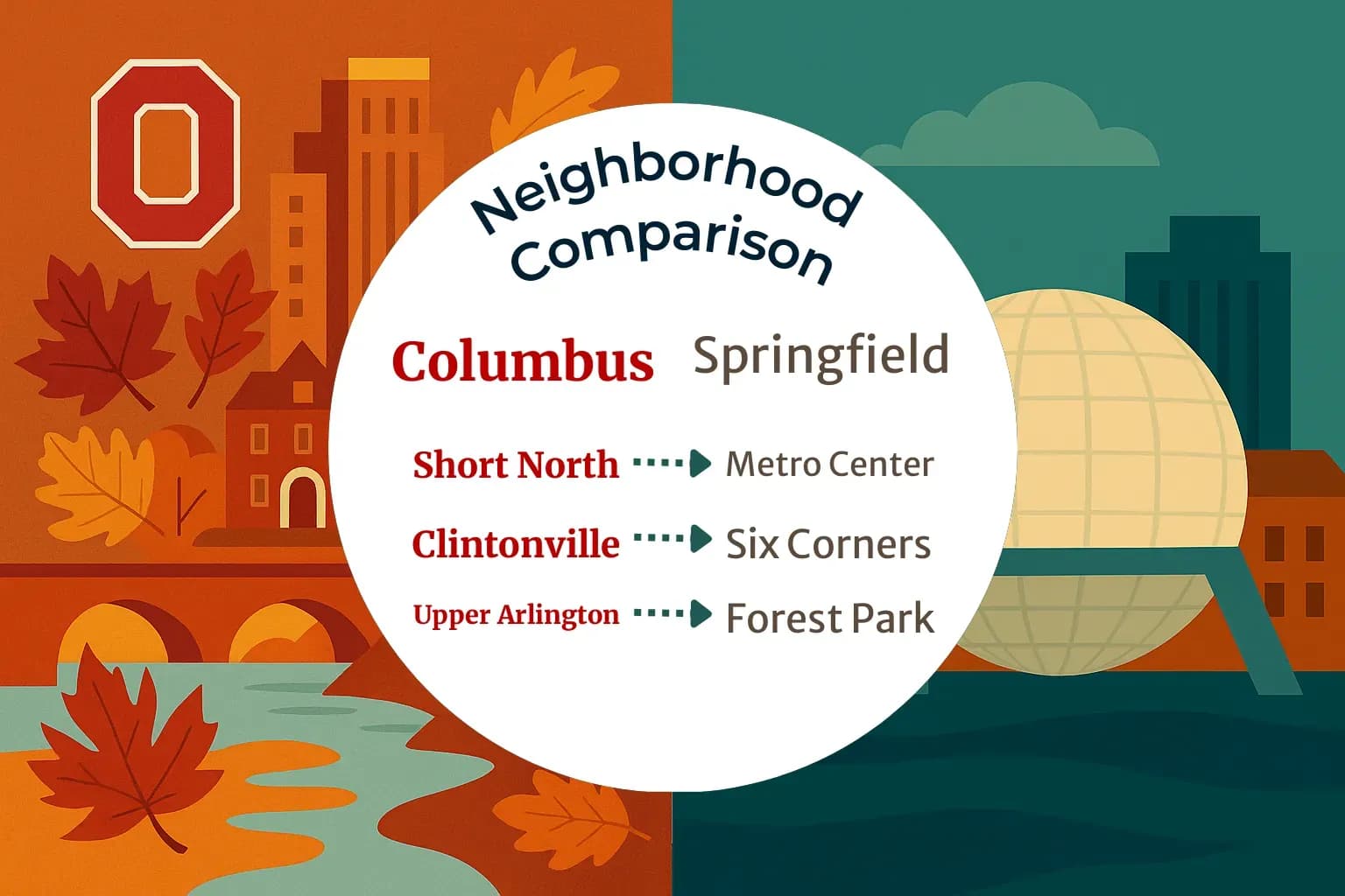 Columbus vs Springfield Neighborhood Comparison